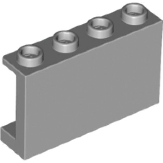 Panel 1 x 4 x 2 with Side Supports - Hollow Studs