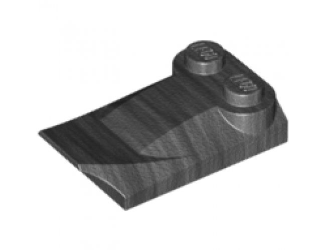 Slope, Curved 3 x 2 x 2/3 with Two Studs, Wing End