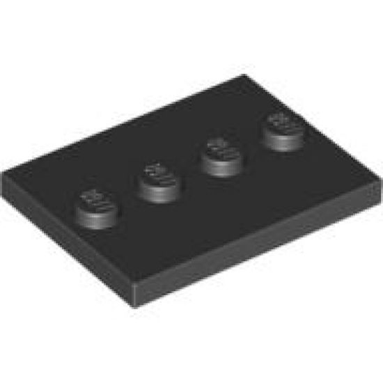 Tile, Modified 3 x 4 with 4 Studs in Center