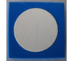 Tile 2 x 2 with White Circle Small Pattern (Sticker) - Set 269