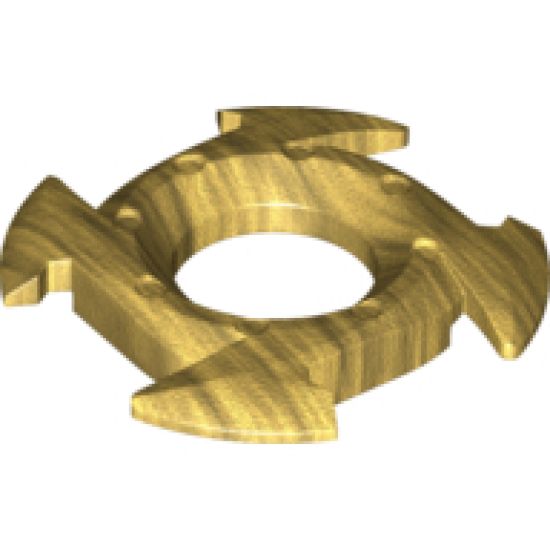 Ring 4 x 4 with 2 x 2 Hole and 4 Arrow Ends (Ninjago Spinner Crown)