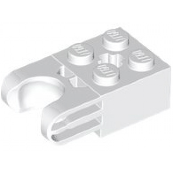 Technic, Brick Modified 2 x 2 with Ball Socket and Axle Hole - Straight Forks with Round Ends and Closed Sides