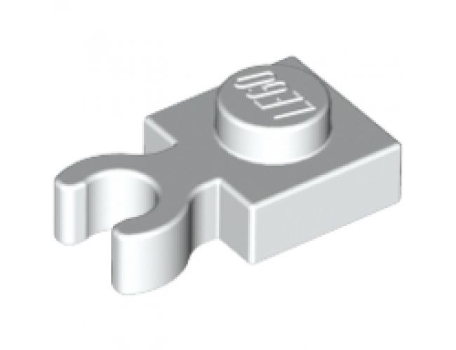 Plate, Modified 1 x 1 with Open O Clip Thick (Vertical Grip)