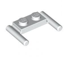 Plate, Modified 1 x 2 with Bar Handles - Flat Ends, Low Attachment