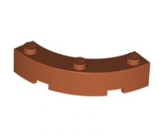 Brick, Round Corner 4 x 4 Macaroni Wide with 3 Studs