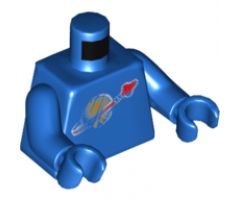 Torso Space Classic Moon with Simulated Wear Pattern / Blue Arms / Blue Hands