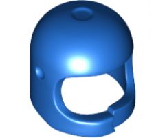 Minifigure, Headgear Helmet Space / Town Reissue with Thick Chin Strap with Simulated Crack