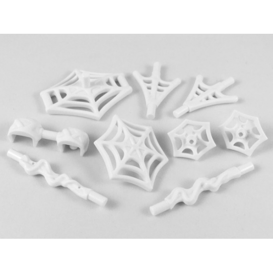 Minifigure, Weapon Pack Spider-Man Web Effects, 9 in Bag (Multipack)
