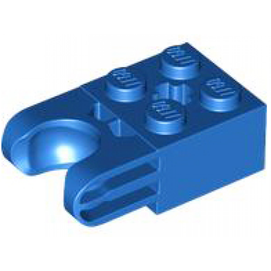 Technic, Brick Modified 2 x 2 with Ball Socket and Axle Hole - Straight Forks with Round Ends and Closed Sides