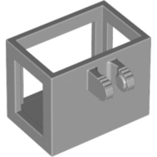 Crane Bucket Lift Basket 2 x 3 x 2 with Locking Hinge Fingers, 7 Teeth