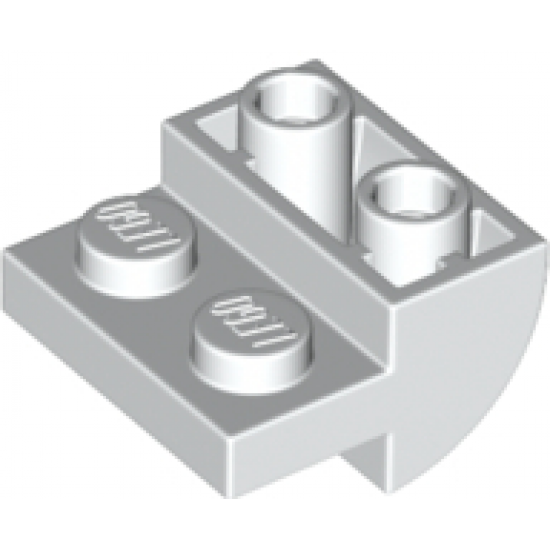 Slope, Curved 2 x 2 x 1 Inverted with 2 Recessed Studs