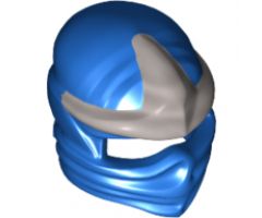 Minifigure, Headgear Ninjago Wrap with Silver 3 Point Emblem Pattern