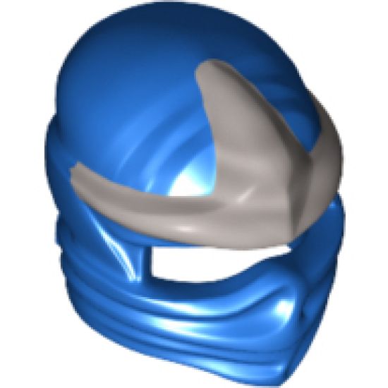 Minifigure, Headgear Ninjago Wrap with Silver 3 Point Emblem Pattern