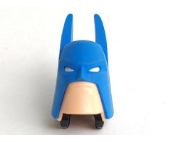 Large Figure Part Head Modified Super Heroes Batman with Light Nougat Face Pattern