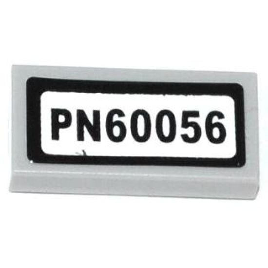 Tile 1 x 2 with 'PN60056' Pattern (Sticker) - Set 60056