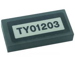 Tile 1 x 2 with 'TY01203' Pattern (Sticker) - Set 60276