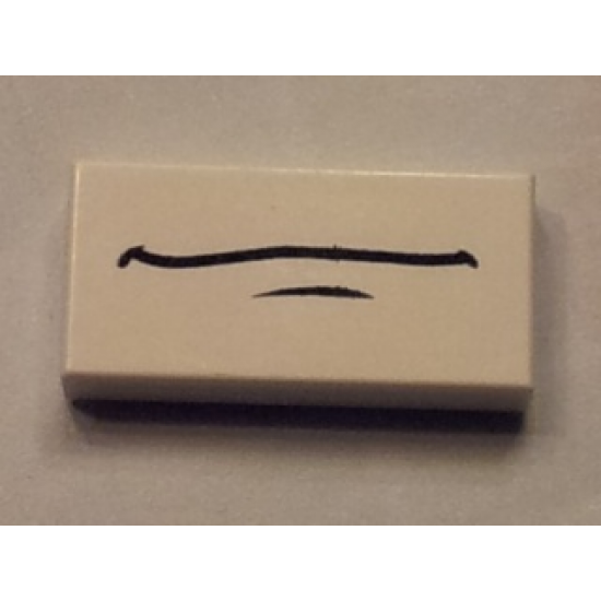 Tile 1 x 2 with Black Mouth Pattern (Shu Todoroki)