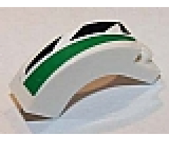 Arch 1 x 3 x 2 Curved Top with Green and Black Pattern Model Right Side (Sticker) - Set 8864