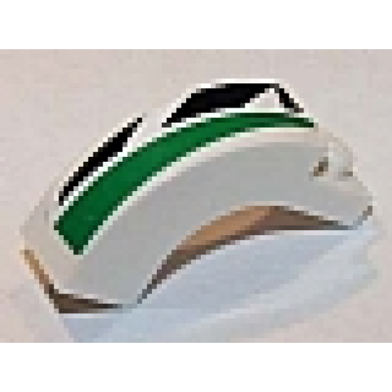 Arch 1 x 3 x 2 Curved Top with Green and Black Pattern Model Right Side (Sticker) - Set 8864