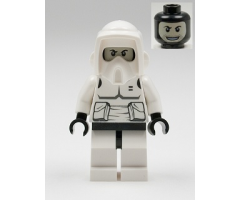 Scout Trooper (Printed Black Head, Dark Bluish Gray Torso Pattern)