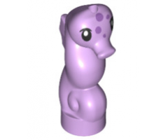 Seahorse, Friends with Black Eyes and Medium Lavender Spots Pattern