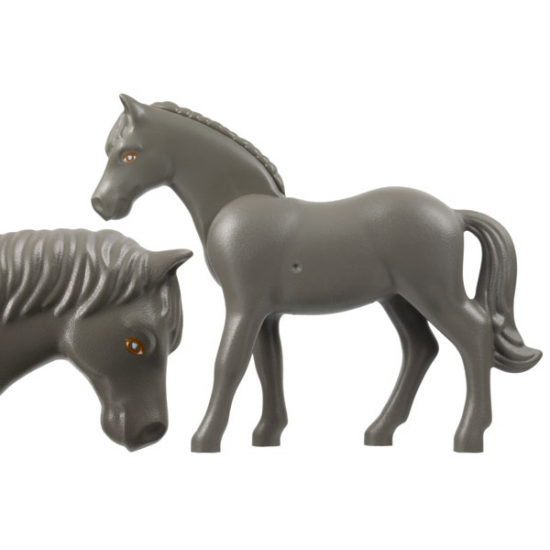 Horse, Belville with Dark Orange Outlined Eyes with White Glint Pattern