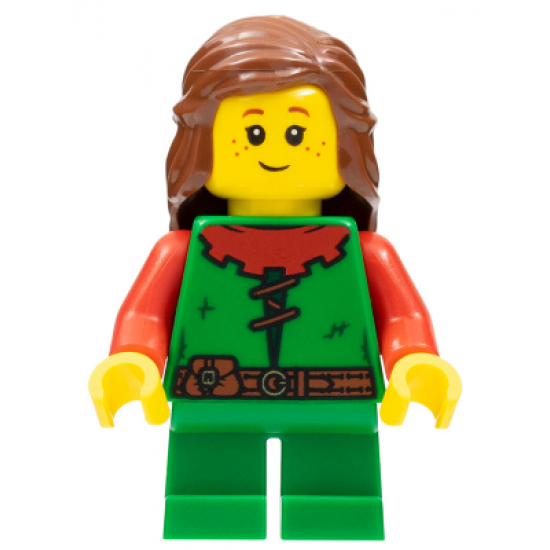 Forest Girl - Red, Long Hair