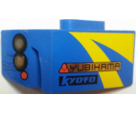 Technic, Panel Car Mudguard Left with 'YUBIHAMA', 'Kyoto', Headlights and Turning Signal Pattern (Stickers) - Set 8494