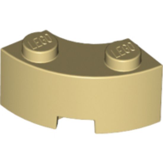 Brick, Round Corner 2 x 2 Macaroni with Stud Notch and Reinforced Underside