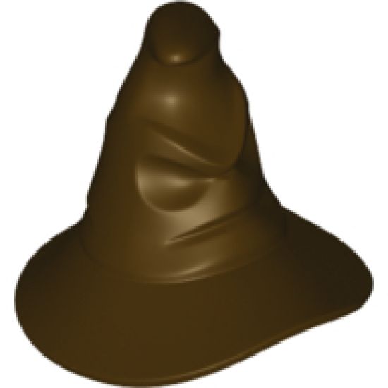 Minifigure, Headgear Hat, Wizard / Witch with Molded Face (HP Sorting Hat)