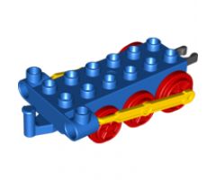 Duplo, Train Steam Engine Chassis with Yellow Drive Rod