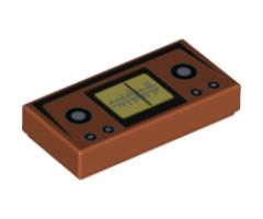 Tile 1 x 2 with Radio Frequency and Buttons Pattern
