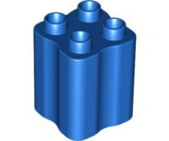 Duplo, Brick 2 x 2 x 2 with Indented Sides (Tree Trunk)