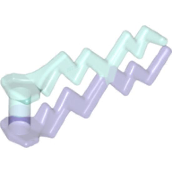 Energy Effect Wave Angular (Electric Zigzag, Castle Magic Spark) with Marbled Trans-Purple Pattern