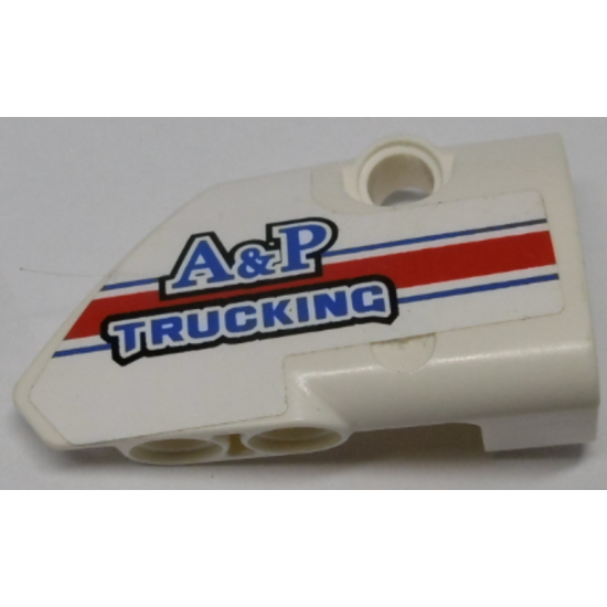 Technic, Panel Fairing # 2 Small Smooth Short, Side B with 'A&P TRUCKING' Pattern (Sticker) - Set 8071