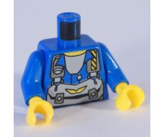 Torso Rock Raiders Gray Straps and Pack Pattern (Jet) / Blue Arms / Yellow Hands