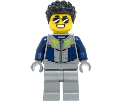 Duke DeTain - Stuntz Driver, Flat Silver Race Suit