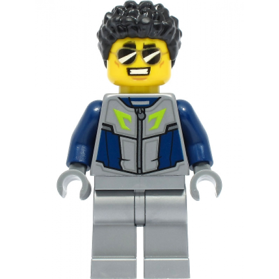 Duke DeTain - Stuntz Driver, Flat Silver Race Suit