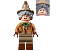 Professor Pomona Sprout, Dirty Cloak, Dark Tan Legs with Reddish Brown Boots
