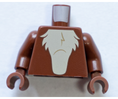 Torso Tan Chest Fur Pattern / Reddish Brown Arms / Reddish Brown Hands