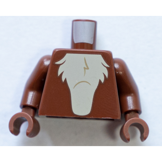 Torso Tan Chest Fur Pattern / Reddish Brown Arms / Reddish Brown Hands