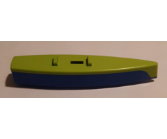 Boat Hull Unitary 36 x 7 x 5, Base (Catamaran Half) with Lime Boat Hull Unitary 36 x 7 x 4, Top (Catamaran Half) (65417 / 65418)