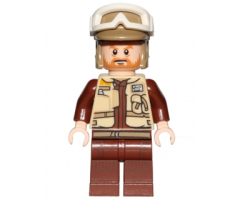 Rebel Trooper, Goggles, Dark Tan Helmet, Brown Beard (Corporal Rostok)