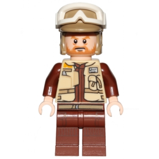 Rebel Trooper, Goggles, Dark Tan Helmet, Brown Beard (Corporal Rostok)