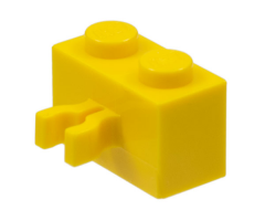 Brick, Modified 1 x 2 with Split U Clip Thick (Vertical Grip)