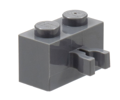 Brick, Modified 1 x 2 with Split U Clip Thick (Vertical Grip)