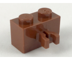 Brick, Modified 1 x 2 with Split U Clip Thick (Vertical Grip)