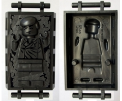 Minifigure, Utensil Carbonite Block with Bar Handles with Han Solo Pattern