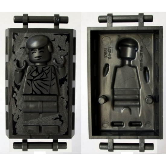 Minifigure, Utensil Carbonite Block with Bar Handles with Han Solo Pattern