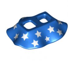 Minifigure, Body Wear Skirt Plastic with 16 White Stars Pattern